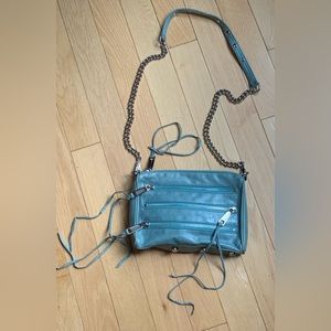 Rebecca Minkoff Mini 5 Zip Rocker Leather Crossbody Bag